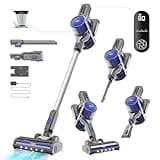 Cordless Vacuum Cleaners for Home | 400W Powerful Stick Vacuum | Long Runtime Detachable Battery | LED Display | Deep Clean for Pet Hair Hard Floor Carpet