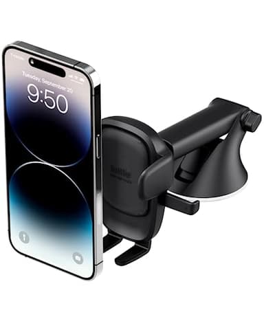 iOttie Easy One Touch Advanced Universal Car Mount Dashboard & Windshield Suction Cup Phone Holder for iPhone, Samsung, Google, All Smartphones