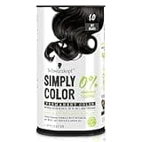 Schwarzkopf Simply Color Hair Color 1.0 Jet Black, 1 Application - Permanent Hair Dye for Healthy Looking Hair without Ammonia or Silicone, Dermatologist Tested, No PPD & PTD