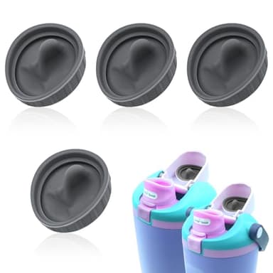 4pcs Replacement Stopper Compatible with Owala FreeSip Sway 30oz 40oz, Silicone Seal Bottle Cap Mouth Stopper for Owala FreeSip Tumbler 40oz Water Bottle Top Lid Gasket Plug Accessories BPA-Free(Gray)