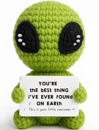 Gifts for Him Her Boyfriend Girlfriend Crochet Alien Valentine's Day Anniversary Birthday Funny Romantic Gift for My Love Men Women Wife Husband Fathers day