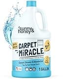 Sunny & Honey Carpet Miracle - Carpet Cleaner Shampoo - Deep Stain Remover & Odor-Deodorizing Formula - (128 Fl Oz, Fresh Summer Scent) - Rug Cleaner - Rug Shampoo