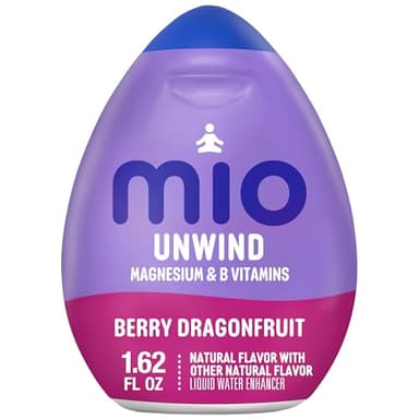 mio Unwind Berry Dragonfruit Liquid Water Enhancer with Magnesium & B Vitamins, 1.62 fl oz Bottle