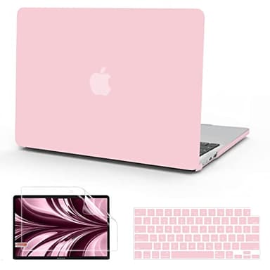 B BELK Compatible with MacBook Air 13.6 inch Case 2026 2025 2024 2023 2022 M5 M4 M3 M2 A3449 A3240 A3113 A2681 Liquid Retina Display, Plastic Hard Shell Case+Keyboard Cover+Screen Protector, Baby Pink