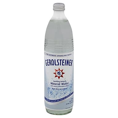 GEROLSTEINER NATURAL SPRK MINERAL WATER GLASS BOTTLE 1 CT 25.3 OZ - 0075502386671