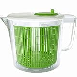 Small Salad Spinner, Mini Salad Spinner and Dryer With Measuring Cup Bowl, Best Rated Lettuce Spinners Single Serve, Collander with Spinner, Vegetable Washing Basket, Great Fruit Washer and Strainer