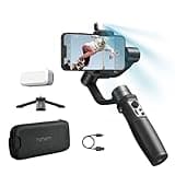 hohem iSteady Mobile Plus Kit Smartphone Gimbal Stabilizer, 3-Axis Phone Gimbal w/Fill Light, 360° Infinite Rotation, Max Payload 280g, Android and Phone Stabilizer for YouTube TikTok Video Vlogging
