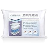 Mediflow Down Water Pillow – 75% Down Fill, Adjustable Pillow for Neck Pain Relief, Pillow for Side, Back, and Stomach Sleepers, The Original Inventor of The Water Pillow (1)