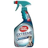 Simple Solution Extreme Pet Stain and Odor Eliminator Spray, Enzymatic Cleaner With 3X Pro-Bacteria Cleaning Power for Dogs & Cats, Strong Urine, Pee and Poop Smell Remover for Carpets & Floors, 32 oz