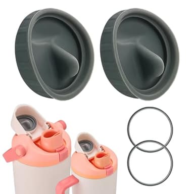 Leak-Proof Silicone Stopper and Gasket Rings Set for Owala FreeSip Sway 30oz 40oz Tumbler 40oz,Food-Grade Silicone,10Colors, Includes 2 Mouthpiece Pads and 2 Gasket Rings (Original color)