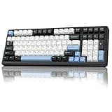 AULA F99 Wireless Mechanical Keyboard,Tri-Mode BT5.0/2.4GHz/USB-C Hot Swappable Custom Keyboard,Pre-lubed Linear Switches,Gasket Structure,RGB Backlit Gaming Keyboards for PC/Tablet/Xbox/PS4/PS5