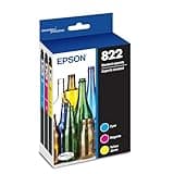 EPSON 822 DURABrite Ultra Ink Standard Capacity Color Cartridge Combo Pack (T822520-S) Works with WorkForce Pro WF-3820, WF-3823, WF-4820, WF-4830, WF-4833, WF-4834