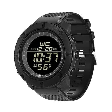 NORTH EDGE Digital-Watch Sports Watch - Wrist Watches for Men Large Face Waterproof with Stopwatch Alarm EL Back Light - Tank