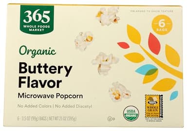 365 by Whole Foods Market, Organic Microwave Popcorn, 21 Ounce