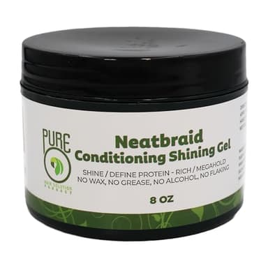 Pure O Hair Solution Product Neatbraid Conditioning Shining Gel 8 Oz (Pack of 1)