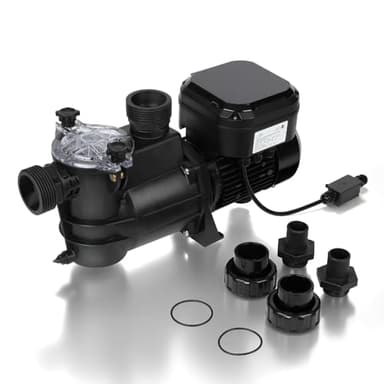 BlueBay 1.4HP Inground & Above Ground Swimming Pools Pump Variable Speed, 230V/60HZ, with Color LED Screen, Air Cooled Motor, Energy Star Certified