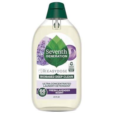Seventh Generation EasyDose Laundry Detergent Fresh Lavender Ultra Concentrated Washing Detergent 23 oz