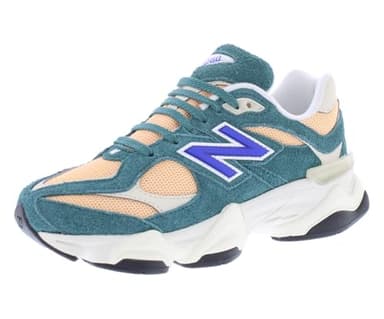 New Balance 9060 Big Kid's Shoes, New Spruce/Peach Blossom/Team Royal, Size 5
