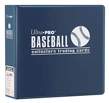 Ultra PRO - 3" Baseball Card Album (Blue), Trading Sports Card Collector Protection Storage Album Binder Memorabilia