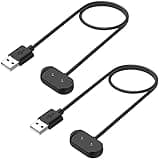 Charger for Amazfit T-Rex Pro, Bip 5, Bip 3, Bip U Pro, GTS 4 Mini, GTS 2 Mini, GTS 2e, GTS 2, GTR 2, GTR 2e, GTR Mini, Active Smart Watch Charging Cable Cord [2-Pack, 3.3ft/1m] (2)
