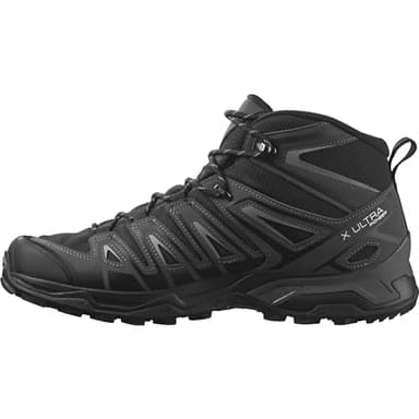 SALOMON X Ultra Pioneer Mid Gore-Tex Women's Outdoor Shoes, Waterproof, Secure foothold, and Stable & cushioned, Black Magnet Monument, 10.5 US
