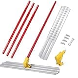 GarveeTech 48''x8'' Concrete Bull Float, Aluminum Alloy Concrete Float Tool with Handles ×3, Flexible Concrete Tools Finishing, Concrete Surface Smoothing Tools Kit for Road, Walls