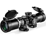Crossbow Scope 1.5-5x32, with Locking Ring, 250-450 FPS Speed Adjustment, Speedlock Scope, 20-100 Yards, Etched Glass Reticle, Red Green Illuminated Optic Crossbow Scope for Hunting