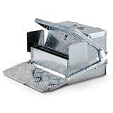 SuperHandy Chicken Feeder Automatic 20lbs (9kg) Capacity Trough Feeds 6-12 Poultry/Fowl Up to 10 days Keeps Dry with Spill Proof Galvanized Steel Bird Prevention for Chickens, Pheasants, or Roosters