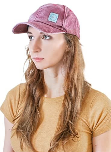 Halsa EMF Protection Hat, Baseball Cap. Washed, Faded, Structured Anti Radiation Hat with EMF RF Radiation Shielding Silver Fabric