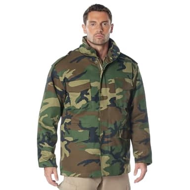 Rothco M-65 Field Jacket - Woodland Camo, Medium