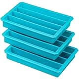 Webake Silicone Ice Cube Trays for Water Bottles Ice Cube Mold 12 Cavity, Easy Release Long Ice Cube Sticks For Bottled Beverage, Soda, Sport Drinks, Burritos Egg, Pack of 3