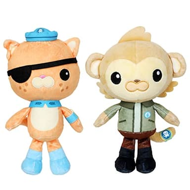 Octonauts Above & Beyond | Plush Kwazii & Paani Toy | 4 to Collect