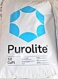 Purolite C-100E Cationic Resin Replacement for Water Softener 1 CuFt Bag Media