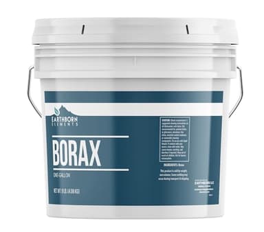 Earthborn Elements Borax Powder (1 Gallon), Multipurpose Cleaner & Detergent Booster, Resealable Bucket (144 Ounce)