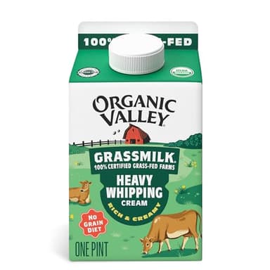 ORGANIC VALLEY Organic Grassfed Heavy Whipping Cream, 1 PT