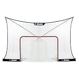 Franklin Sports NHL Hockey Goal Backstop Net - Fibertech Street Hockey Sports Backstop Netting - Large Size Target Net - 12' x 7',Black