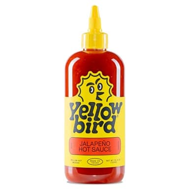 Yellowbird® Classic Jalapeño Hot Sauce 19.6 oz. Tabletop Size (Mellow Hot | 1 Bottle | Made in Texas)