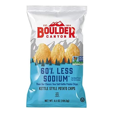 BOULDER CANYON CHIP REDUCED SODIUM 60% 6.5OZ