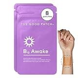 The Good Patch B12 Awake Patch, Natural Patch with Caffeine, B12, and Green Tea Extract, Plant Powered Wearable Wellness, Helps to Promote Energy (8 Total Patches)
