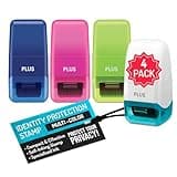 Guard Your ID Identity Protection Stamp Roller, Deluxe Multi-Color 4-Pack