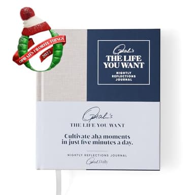 Oprah's The Life You Want™ Nightly Reflections Journal: Release the day, reset, and welcome a more joyful tomorrow!