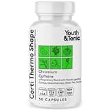 Youth & Tonic Thermogenic Supplement 30 Capsules as Advanced Diet Support for Energy Metabolism Focus for Men and Women with Caffeine Chromium Glucomannan Guarana Hoodia Gordonii