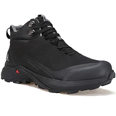 HUMTTO Men's All-Terrain Waterproof Hiking Boots Lightweight Breathable Outdoor Ankle Boots Trekking Hiking Shoes 10 Black