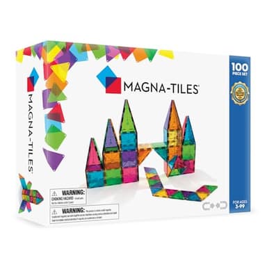 MAGNA-TILES Classic 100-Piece Magnetic Construction Set, The ORIGINAL Magnetic Building Brand