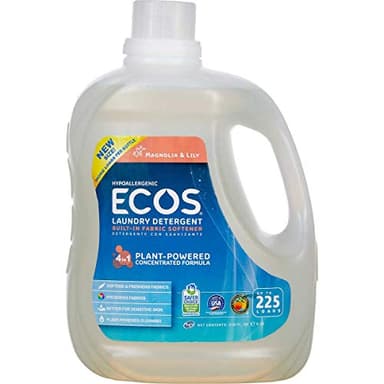 Earth Friendly Products Ecos Liquid Laundry Detergent, Magnolia and Lilies, 210 Ounce
