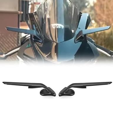 For YZF-R7 yzf r7 2026 2025 2024 2023 2022 2021 accessories side mirror fixed wind wing black 360° rotatable wind wing