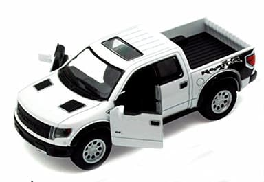 KiNSMART 2013 Ford F-150 SVT Raptor Supercrew White 1:46 Scale 5" Die Cast Metal Model Toy Truck