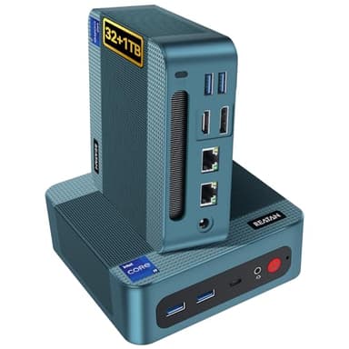Reatan S8 Mini Gaming PC Intel Core I9 12900H 14C/20T 32GB DDR5 RAM 1TB SSD RJ45 LAN x2 ，4K Triple Display,Thunderbolt 4,Mini Desktop Gaming Computer Wi-Fi 6 /BT 5.2
