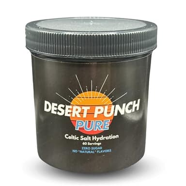 Desert Punch - Celtic Salt Electrolyte Hydration Powder (60 Servings - Sugar Free - Light Citrus Flavor)