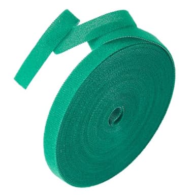 Tangyinrd 1 roll Garden Tie Green Tape Twist Ties for Plants Tomato Plant Support for Effective Growing for Climbing Plants,Reusable Adjustable Garden Plant Ties Gardening Strap